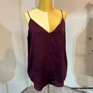 Express Plum V-Neck Downtown Cami - Medium